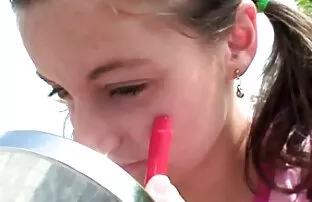 XXX Teen penafsu makan untuk dewasa little menggedor